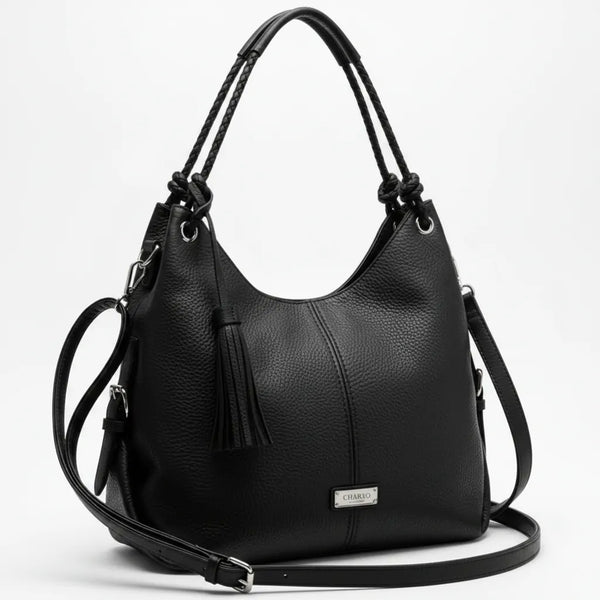 CHARRO - Borsa Donna sacco grande Hobo Casual manici intrecciati morbida 2026