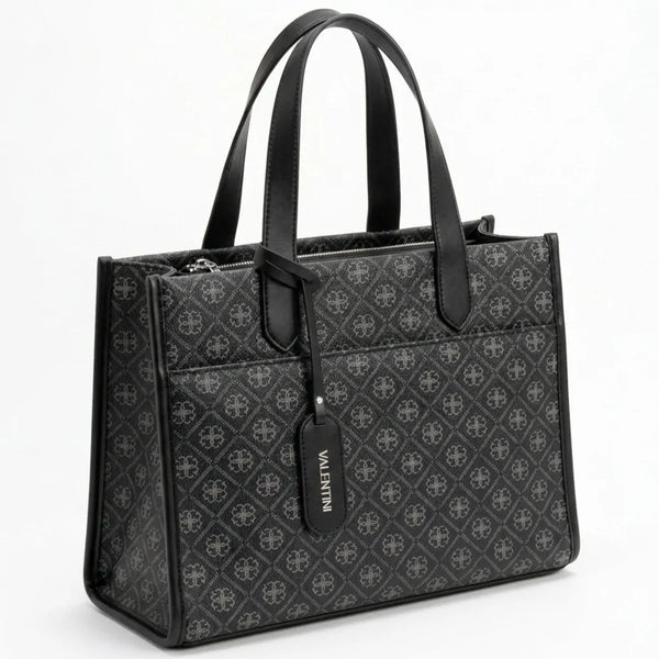 Valentini Gino - Borsa Donna sacco grande tote bag Casual fantasia logata logo bauletto