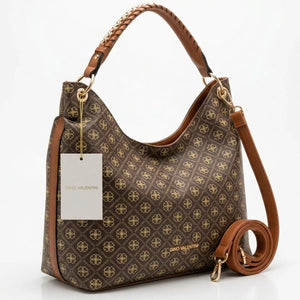 Valentini Gino - Borsa Donna sacco grande Hobo Casual mono manico fantasia logata