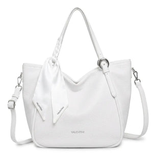 Valentini Gino - Borsa spalla nuova Donna shopping morbida spalla con foulard e tracolla simil pelle