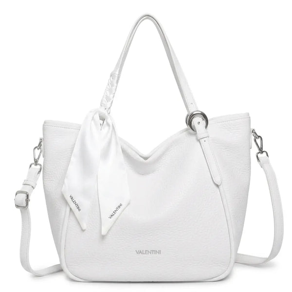 Valentini Gino - Borsa spalla nuova Donna shopping morbida spalla con foulard e tracolla simil pelle