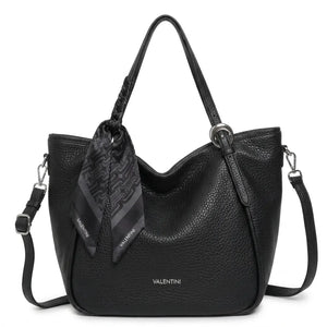 Valentini Gino - Borsa spalla nuova Donna shopping morbida spalla con foulard e tracolla simil pelle