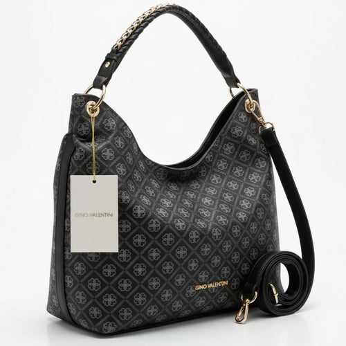 Valentini Gino - Borsa Donna sacco grande Hobo Casual mono manico fantasia logata