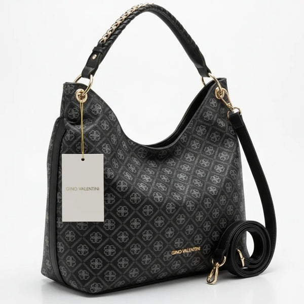 Valentini Gino - Borsa Donna sacco grande Hobo Casual mono manico fantasia logata