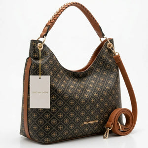 Valentini Gino - Borsa Donna sacco grande Hobo Casual mono manico fantasia logata