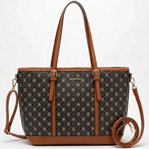 Valentini Gino - Borsa Donna sacco grande shopping bag Casual fantasia logata logo
