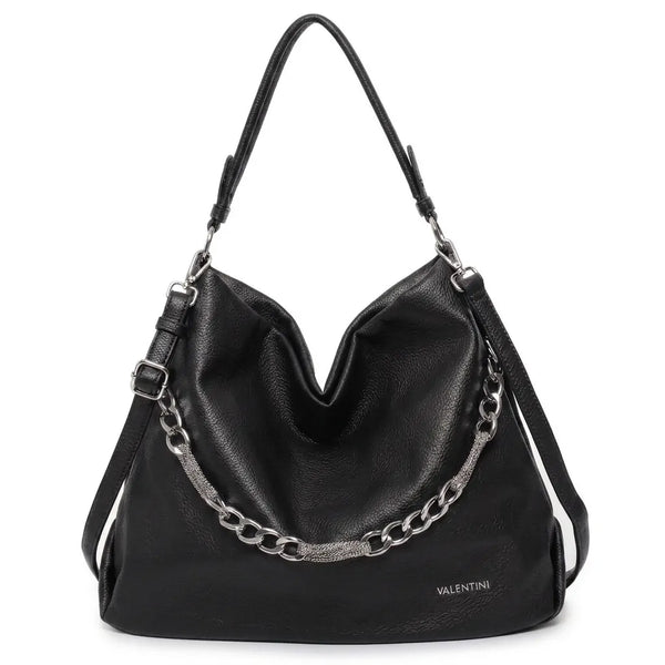 Valentini Gino - Borsa spalla nuova Donna hobo bag sacco secchio con catena mono manico spalla e tracolla