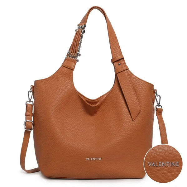 Valentini Gino - Borsa spalla nuova Donna hobo bag sacco secchio con catena mono manico spalla e tracolla (Copia)