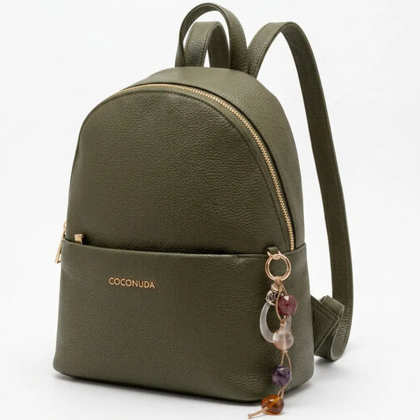 COCONUDA - zaino donna pelle cuoio spalla casual passeggio zainetto