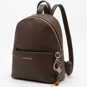 COCONUDA - zaino donna pelle cuoio spalla casual passeggio zainetto