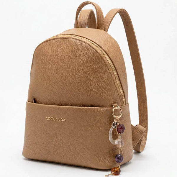 COCONUDA - zaino donna pelle cuoio spalla casual passeggio zainetto