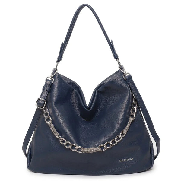Valentini Gino - Borsa spalla nuova Donna hobo bag sacco secchio con catena mono manico spalla e tracolla
