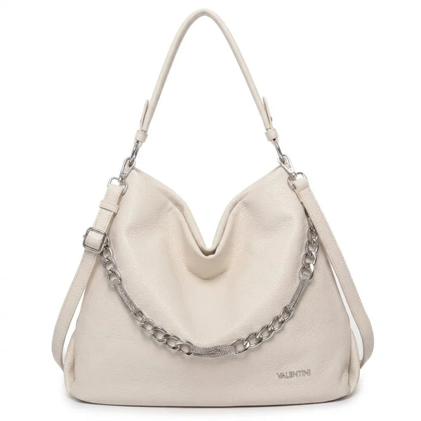 Valentini Gino - Borsa spalla nuova Donna hobo bag sacco secchio con catena mono manico spalla e tracolla