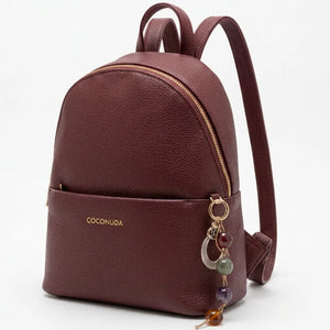 COCONUDA - zaino donna pelle cuoio spalla casual passeggio zainetto