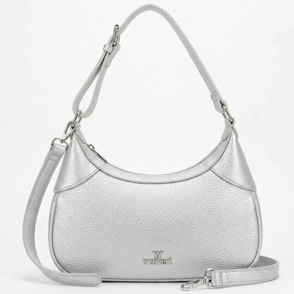 YYcoveri- Borsa borsetta con Doppia tasca mezzaluna piccola hobo monomanico
