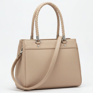 DUDLIN - Borsa donna toto bag a tracolla con multi tasche spalla elegante manici intrecciati