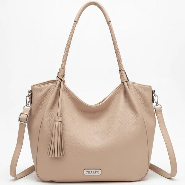 CHARRO - Borsa Donna sacco grande shopping Casual manici intrecciati morbida 2026