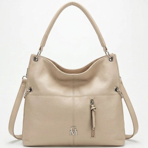 La Salvia - Borsa Donna sacco trasformabile 3in1 grande utility Hobo Casual mono manico catena morbida 2026