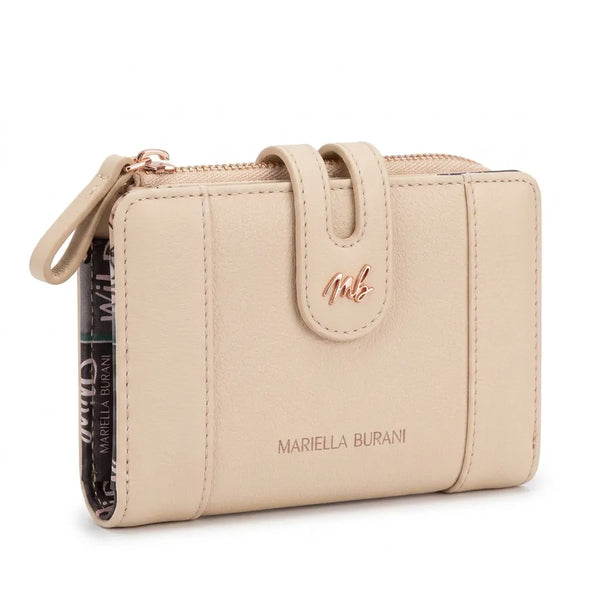 Mariella Burani  - portafoglio portamonete piccolo firmato donna con scatola porta carte donna novità simil pelle zip mod.03