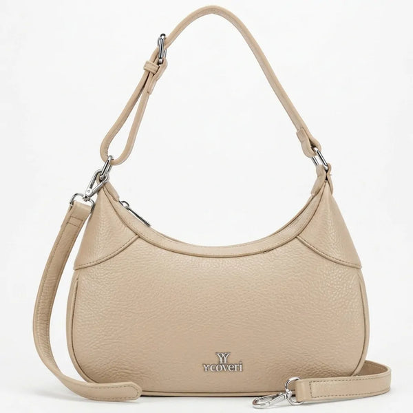 YYcoveri- Borsa borsetta con Doppia tasca mezzaluna piccola hobo monomanico