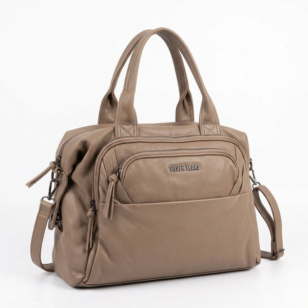 Sweet years - Borsa a Spalla Donna simil Pelle bauletto effetto vintage con tracolla