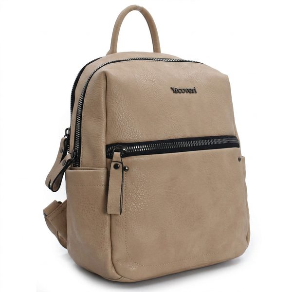 yyCOVERI zaino donna tasche cerniere giornaliero donna pelle casual passeggio