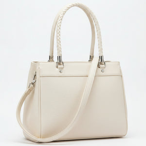 DUDLIN - Borsa donna toto bag a tracolla con multi tasche spalla elegante manici intrecciati