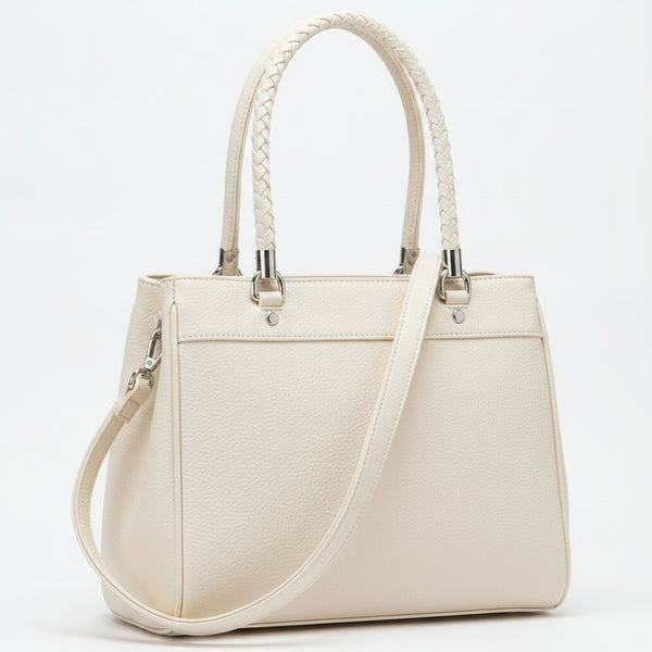 DUDLIN - Borsa donna toto bag a tracolla con multi tasche spalla elegante manici intrecciati