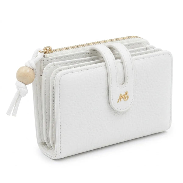 Mariella Burani  - portafoglio trifold portamonete firmato donna con scatola porta carte donna novità simil pelle zip