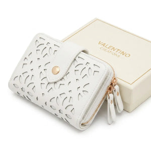 Valentino Creations - portafoglio firmato donna con scatole porta carte donna novità simil pelle idea regalo forato