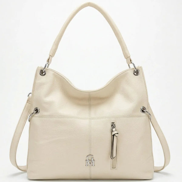 La Salvia - Borsa Donna sacco trasformabile 3in1 grande utility Hobo Casual mono manico catena morbida 2026