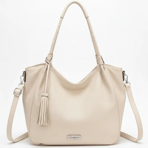 CHARRO - Borsa Donna sacco grande shopping Casual manici intrecciati morbida 2026