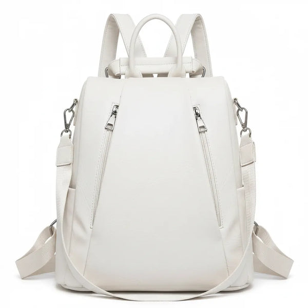 DUDLIN - borsa zaino 2in1 eco pelle venata TRASFORMABILE donna cuoio casual passeggio