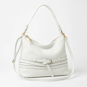 DUDLIN - Borsa donna hobo sacco a spalla tracolla con multi tasche mono manico cinghie