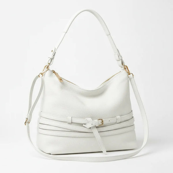 DUDLIN - Borsa donna hobo sacco a spalla tracolla con multi tasche mono manico cinghie