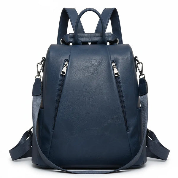 DUDLIN - borsa zaino 2in1 eco pelle venata TRASFORMABILE donna cuoio casual passeggio
