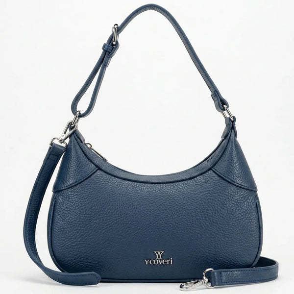 YYcoveri- Borsa borsetta con Doppia tasca mezzaluna piccola hobo monomanico