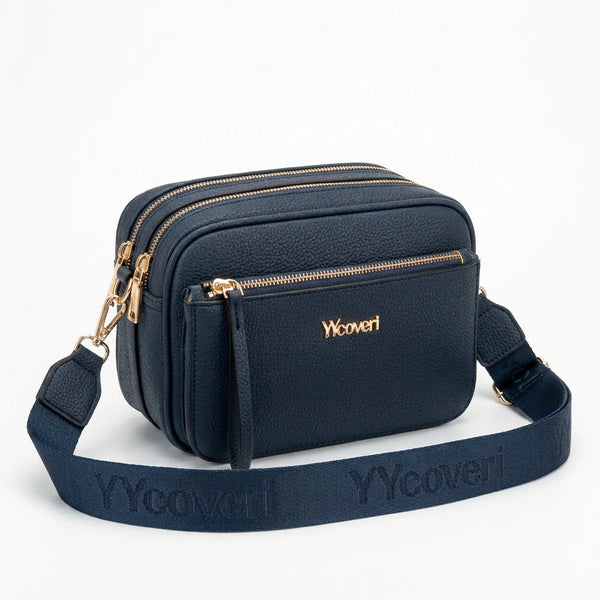 YYCOVERI - Borsa borsetta donna a tracolla firmata multitasche 4 tasche con cerniera nuova