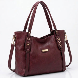CHARRO - Borsa a Spalla Donna Beige simil Pelle Morbida Borsa shopping Grande con Tracolla