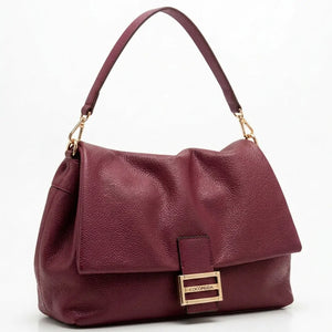 COCONUDA - Borsa a Spalla platta firmata Donna simil Pelle bauletto tracolla scamosciata