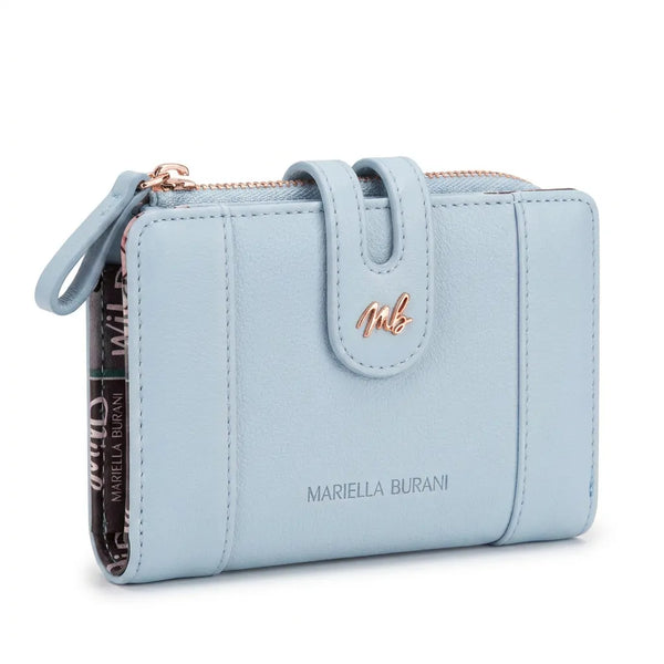 Mariella Burani  - portafoglio portamonete piccolo firmato donna con scatola porta carte donna novità simil pelle zip mod.03