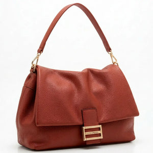 COCONUDA - Borsa a Spalla platta firmata Donna simil Pelle bauletto tracolla scamosciata