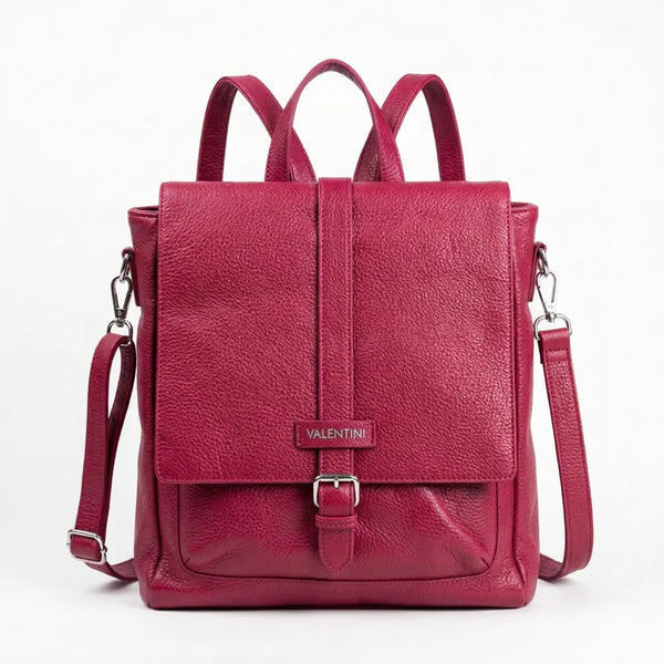 Valentini - borsa zaino 2in1 eco pelle venata TRASFORMABILE donna cuoio casual vintage
