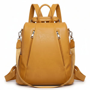 DUDLIN - borsa zaino 2in1 eco pelle venata TRASFORMABILE donna cuoio casual passeggio