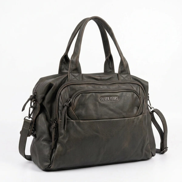 Sweet years - Borsa a Spalla Donna simil Pelle bauletto effetto vintage con tracolla