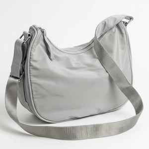 Agghiunau - Borsa firmata Gyoiamea mezzaluna zip Tracolla Donna in Nylon Multitasche