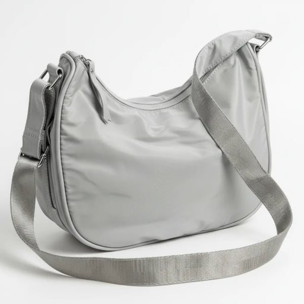 Agghiunau - Borsa firmata Gyoiamea mezzaluna zip Tracolla Donna in Nylon Multitasche