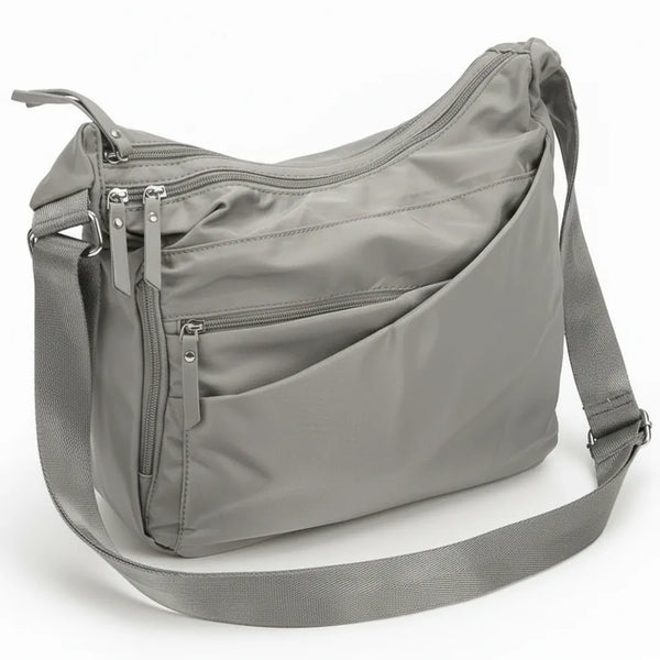 Scurau - Borsa firmata Gyoiamea a X 5 zip Tracolla Donna in Nylon Multitasche