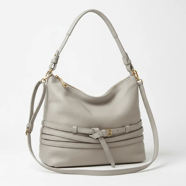 DUDLIN - Borsa donna hobo sacco a spalla tracolla con multi tasche mono manico cinghie