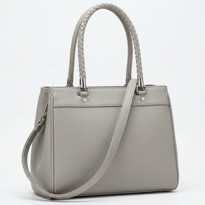 DUDLIN - Borsa donna toto bag a tracolla con multi tasche spalla elegante manici intrecciati